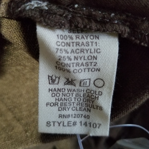 Hem and Thread Contrast Back Woven Jacket M - Picture 6 of 8